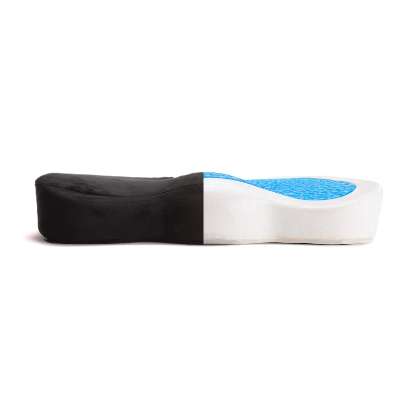 Ergonomisk sittepute av minneskum og GEL med velour trekk