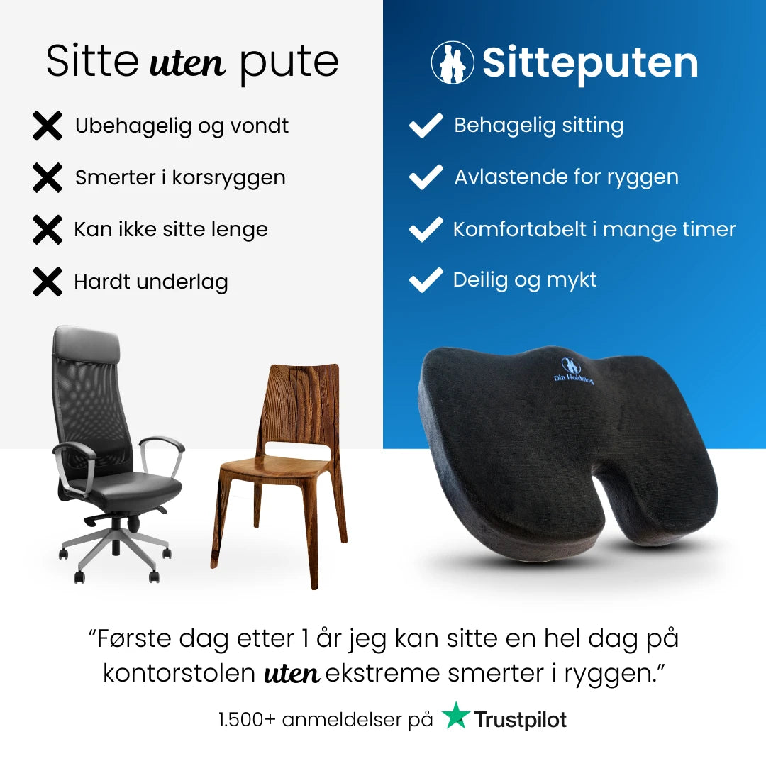 Hvorfor Din Holdning - Ergonomisk Sittepute